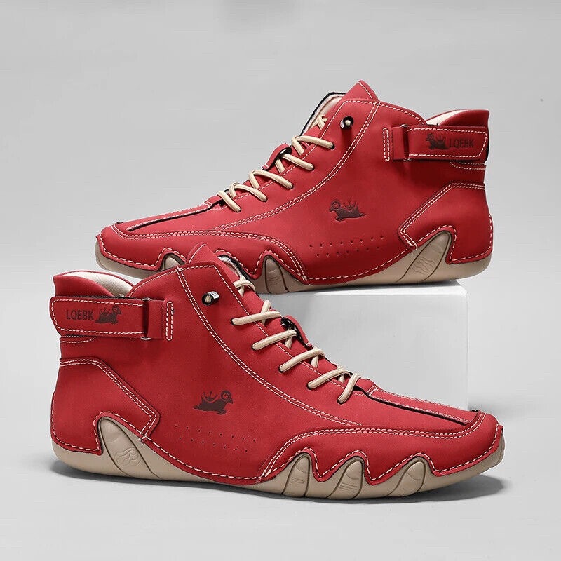 Men'S Shoes Temu - 남성용 가죽 캐주얼 신발 운동화 패션