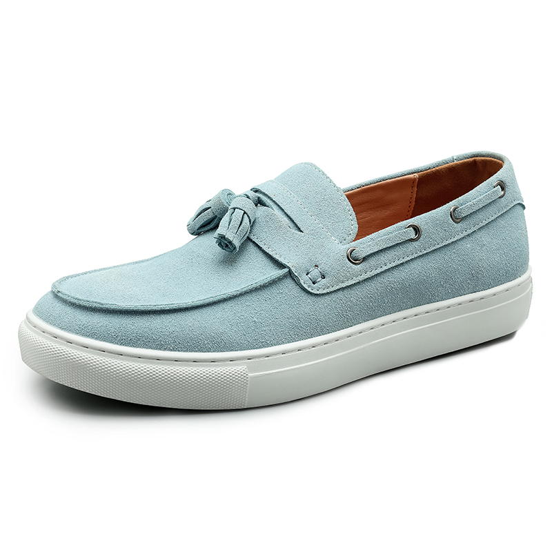 Men'S Shoes Temu - 클래식 남성 스웨이드 가죽 태슬 로퍼