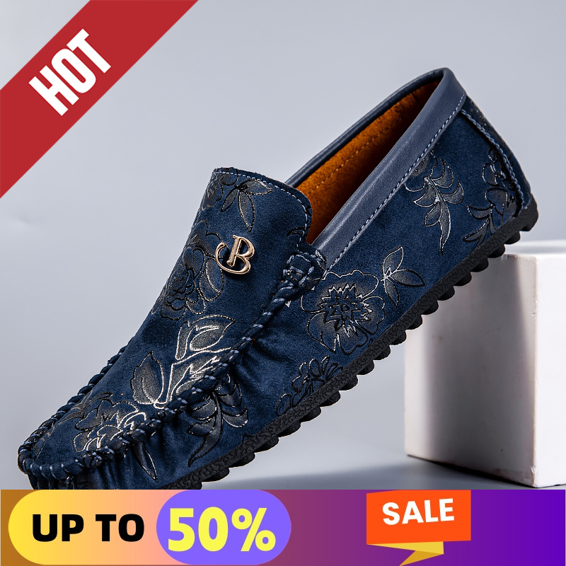 Men'S Shoes Temu - 레저 가죽 로퍼 남성 디자인 모카신