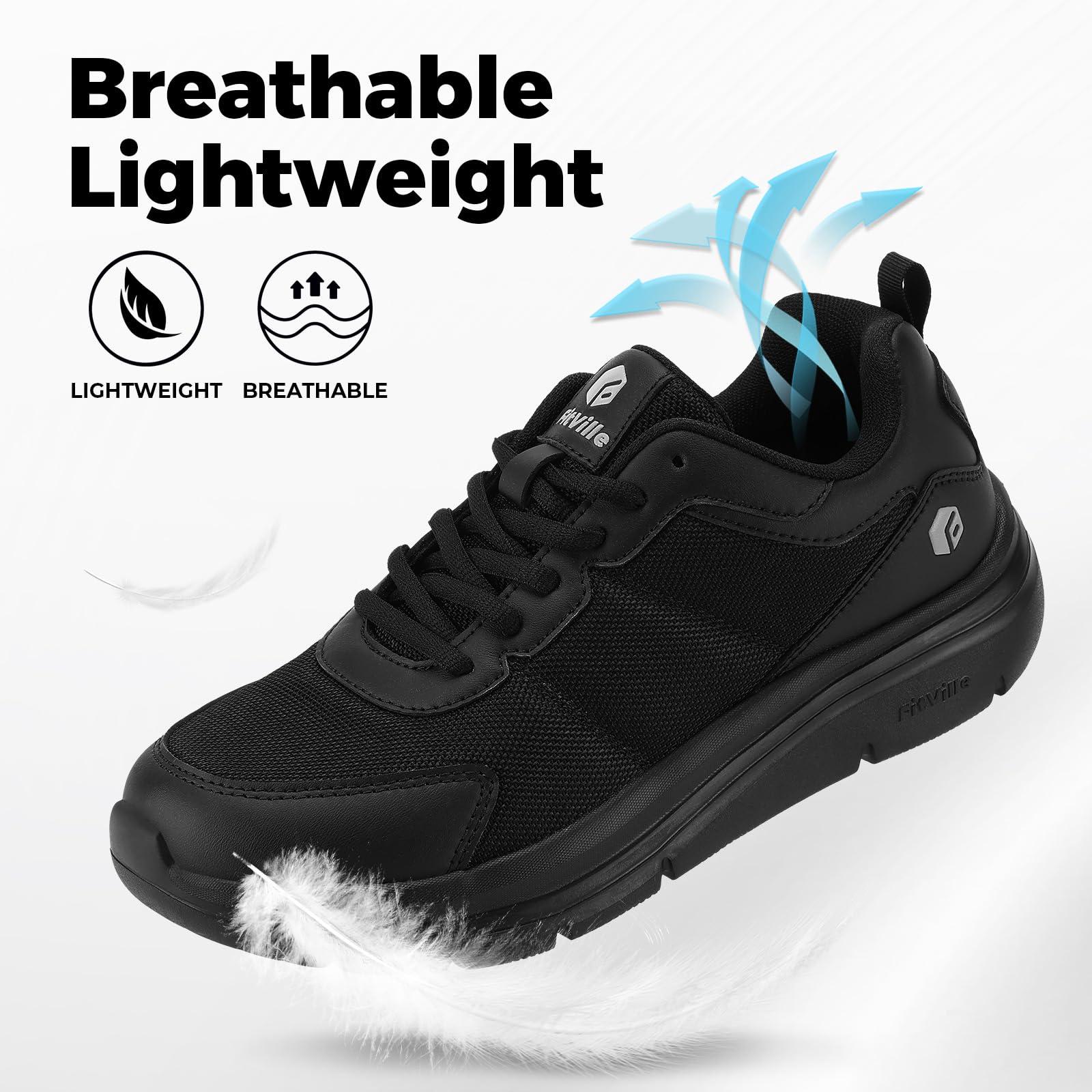 FitVille 남성용 운동화 와이드 경량 통기성 남성 - Men'S Shoes For Plantar Fasciitis 리뷰 및 가격