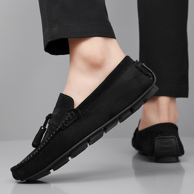 클래식 태슬 남성 로퍼 편안한 스웨이드 가죽 캐주얼 신 - Men'S Shoes Temu 리뷰 및 가격