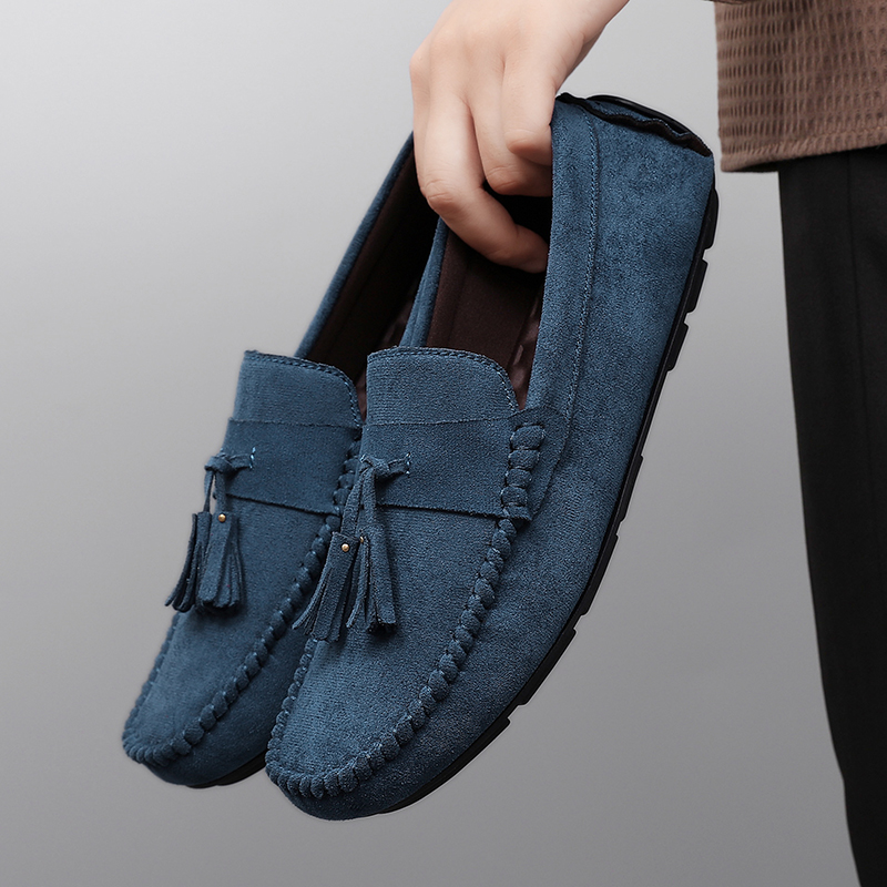클래식 태슬 남성 로퍼 편안한 스웨이드 가죽 캐주얼 신 - Men'S Shoes Temu 리뷰 및 가격