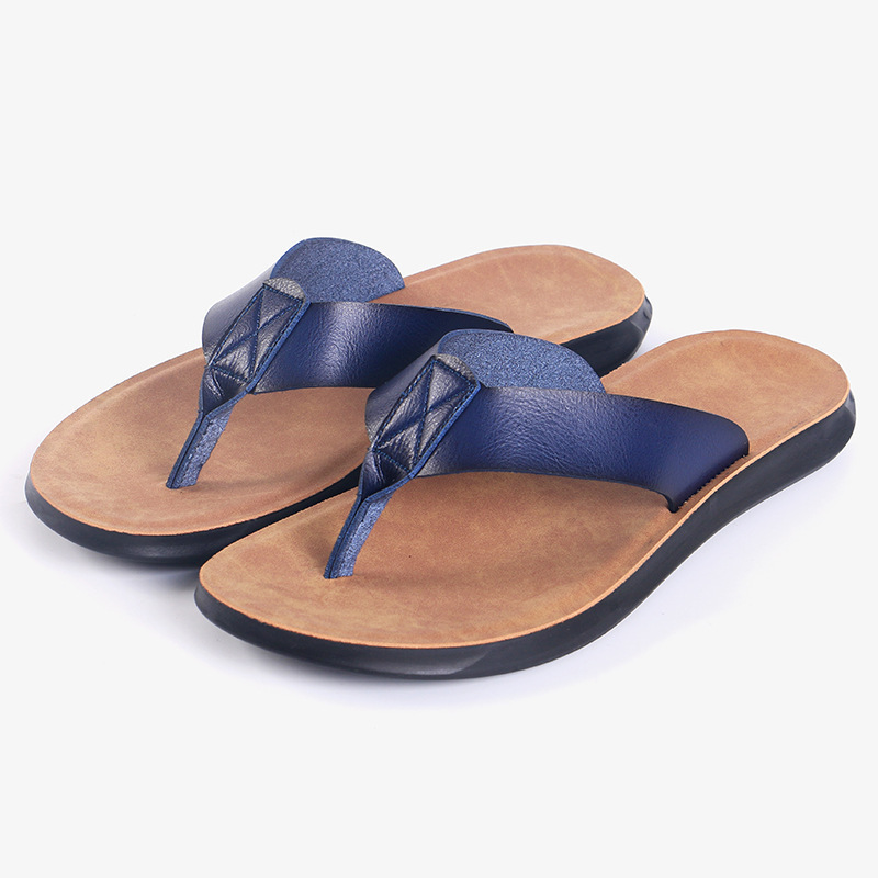 38-47 남성용 새 이탈리아 가죽 플립플롭 캐주얼 쿨 - Men'S Shoes Temu 리뷰 및 가격