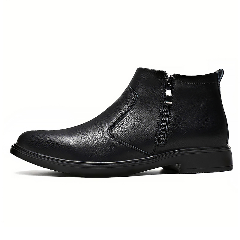 남성용 가을 겨울 신상 하이탑 가죽 신발, 지퍼가 달린 - Men'S Shoes Temu 리뷰 및 가격