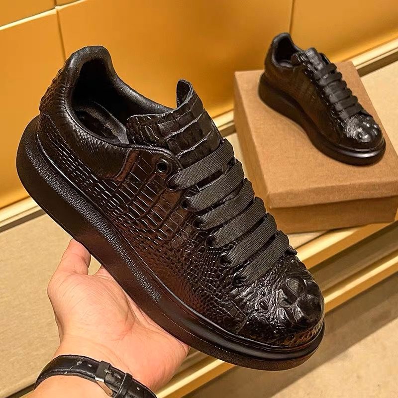 2025 여름 악어 무늬 블랙 남성 통기성 운동화 러닝 - Men'S Shoes Temu 리뷰 및 가격
