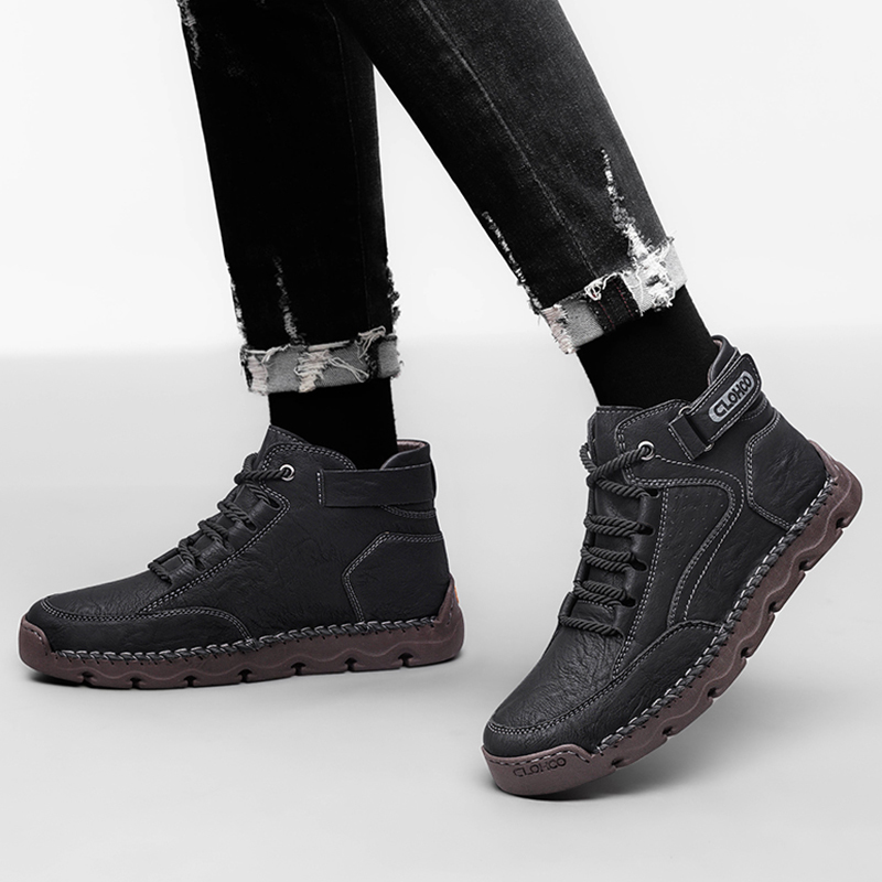 CLOHOO 손바느질 남성용 신발 따뜻한 인공 양털 안 - Men'S Shoes Temu 리뷰 및 가격