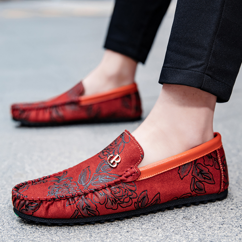 레저 가죽 로퍼 남성 디자인 모카신 플라워 슬립온 소프 - Men'S Shoes Temu 리뷰 및 가격