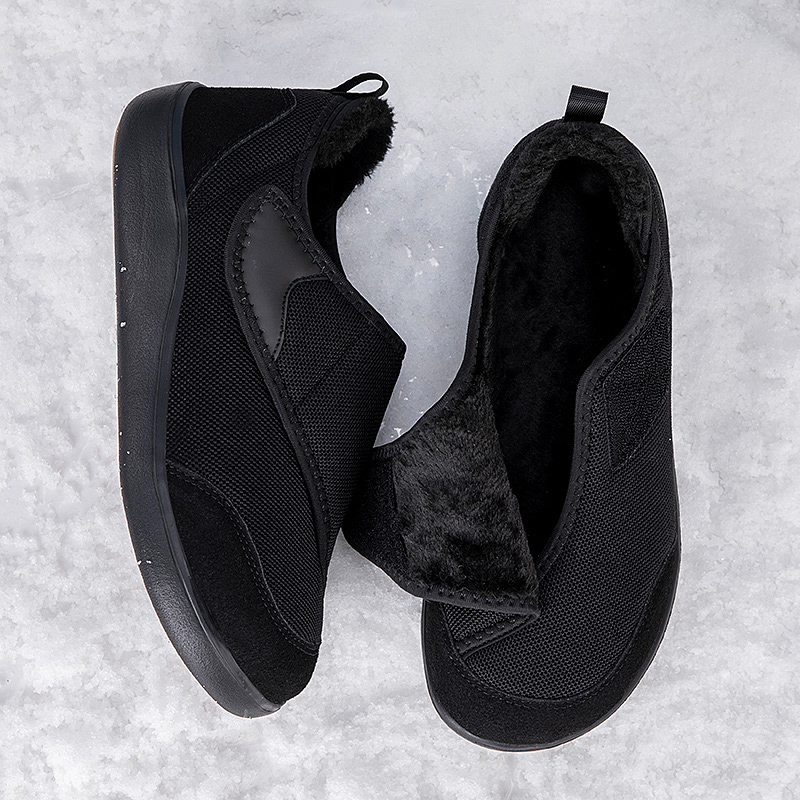 겨울용 넓은 앞코 캐주얼 스니커즈, 노인용 털 안감,  - Men'S Shoes With Wide Toe Box 리뷰 및 가격