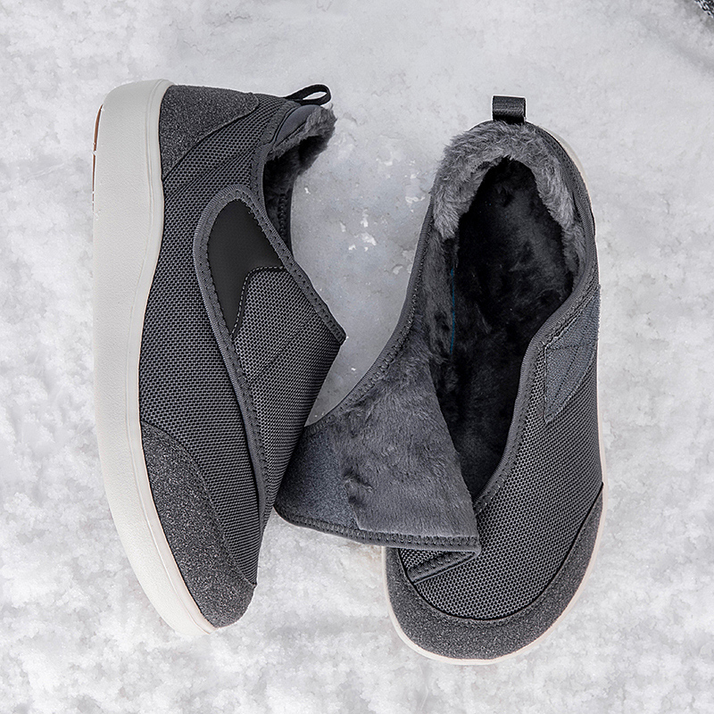 겨울용 넓은 앞코 캐주얼 스니커즈, 노인용 털 안감,  - Men'S Shoes With Wide Toe Box 리뷰 및 가격