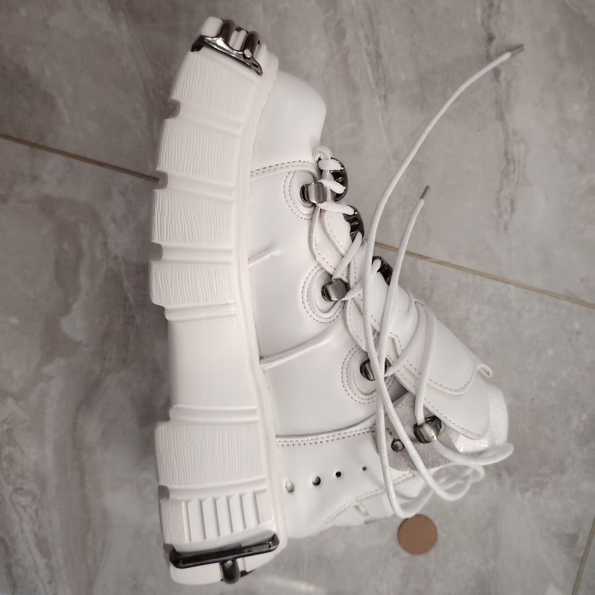 2026 여성 고스 가죽 헤비메탈 머핀 펑크 플랫폼 다 - Men'S Shoes Temu 리뷰 및 가격